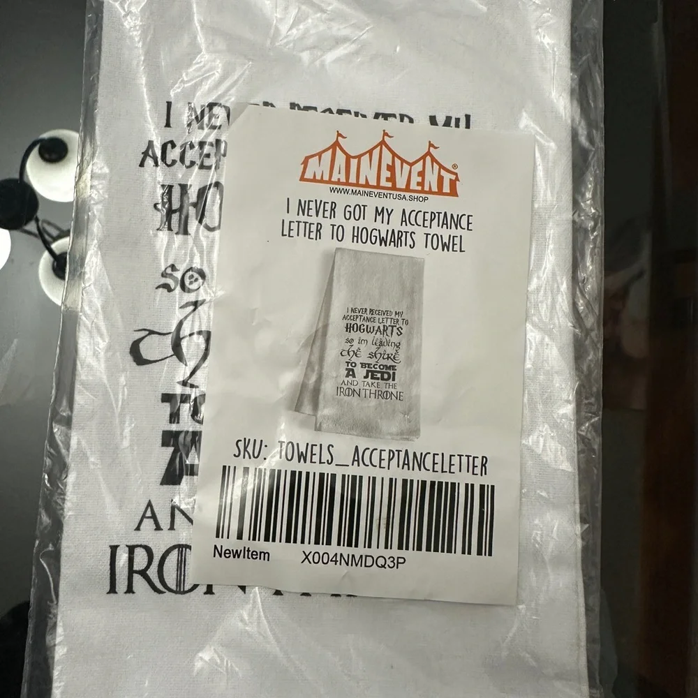 White Novelty Bath Towel